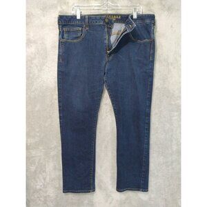 American Eagle Jeans Mens 38x30 Blue Denim Slim Straight Extreme Flex Dark Wash